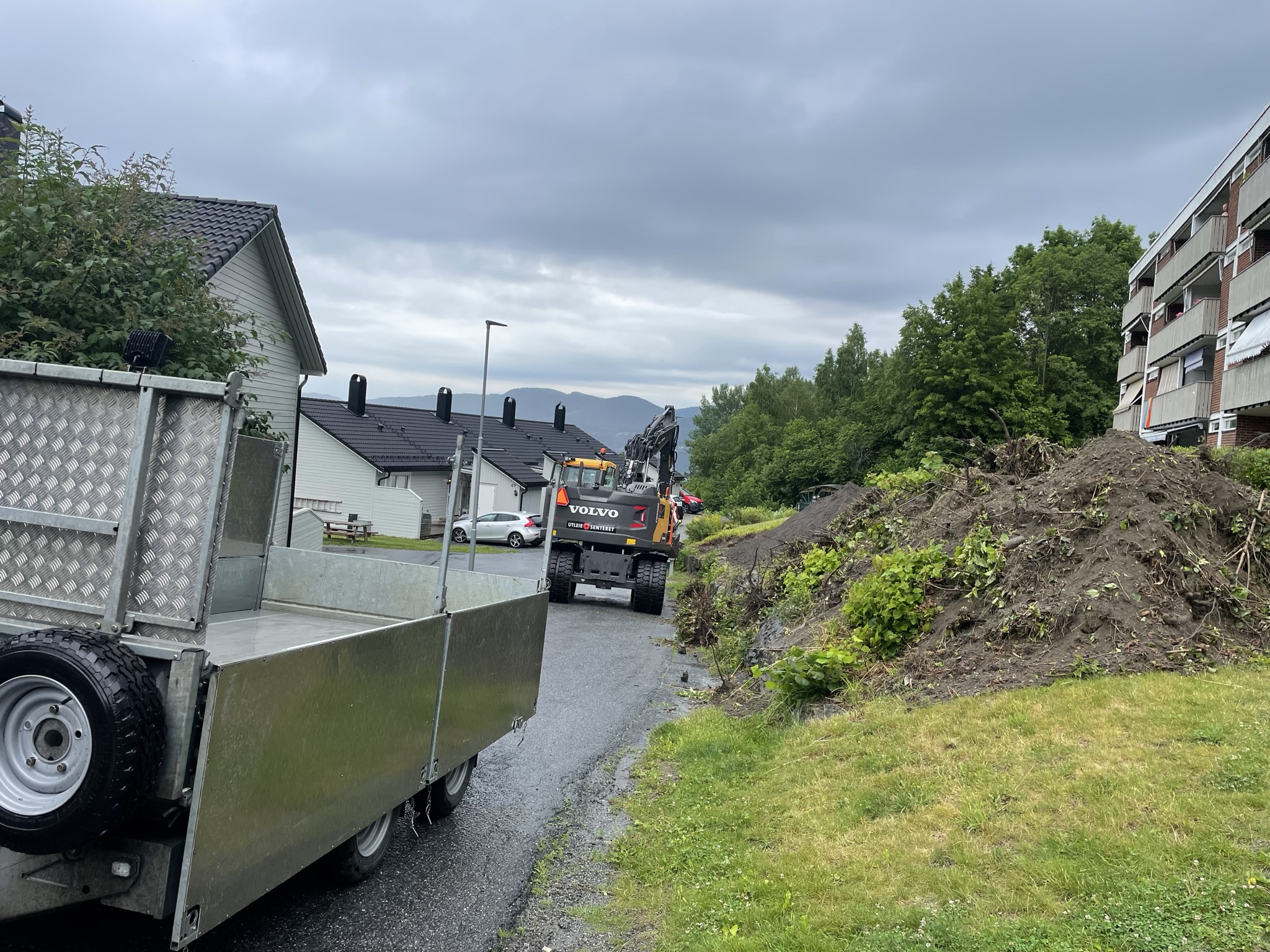 Oppgradering av skråning og plen